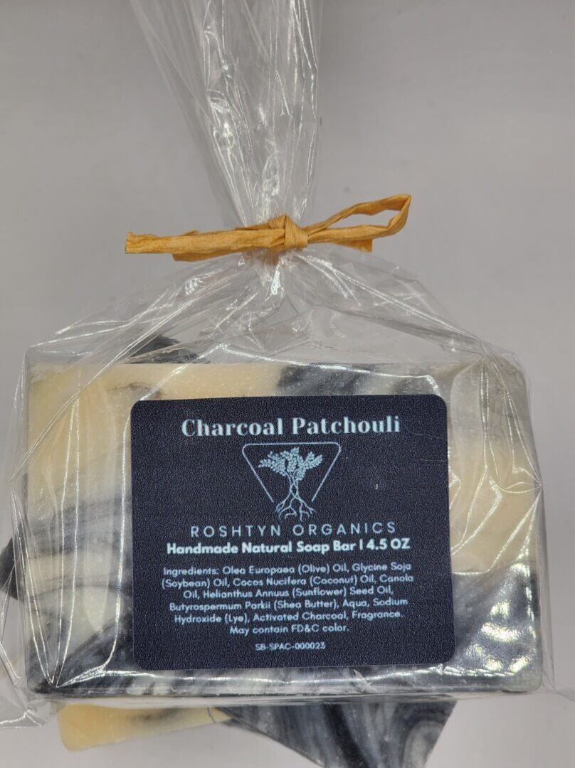 Charcoal Patchouli Natural Soap - Image 3